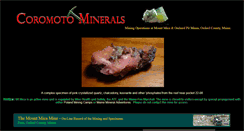 Desktop Screenshot of coromotominerals.com
